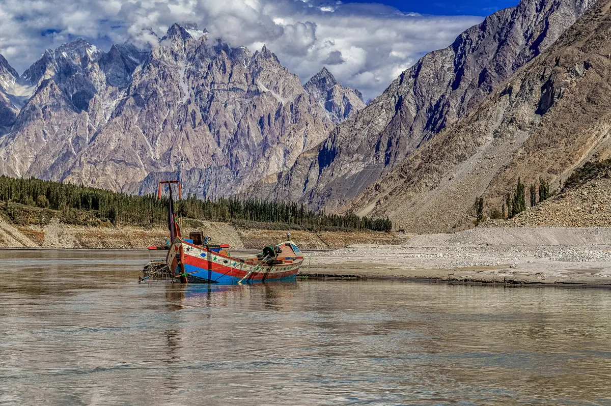 Attabad Lake with the Passu Cones